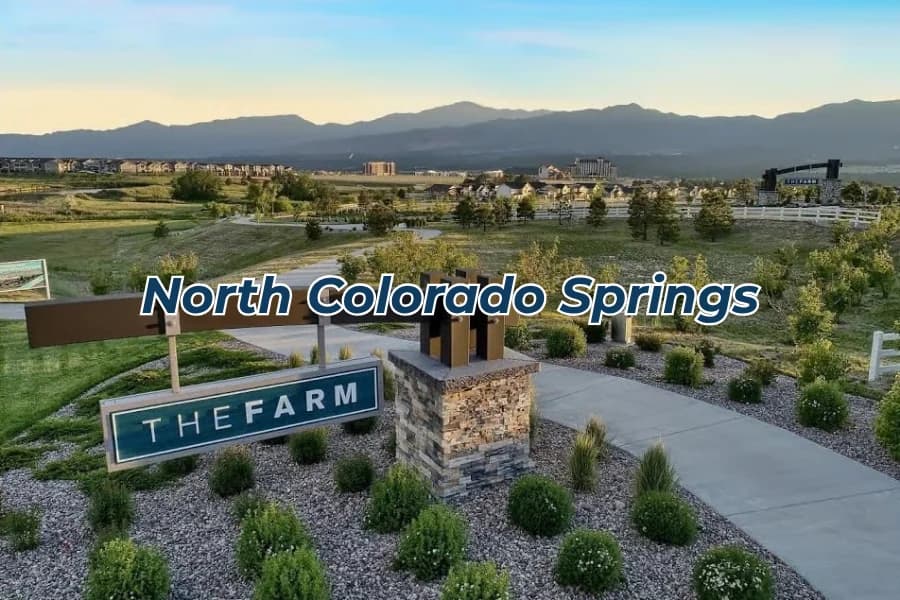 North Colorado Springs community and mountain views
