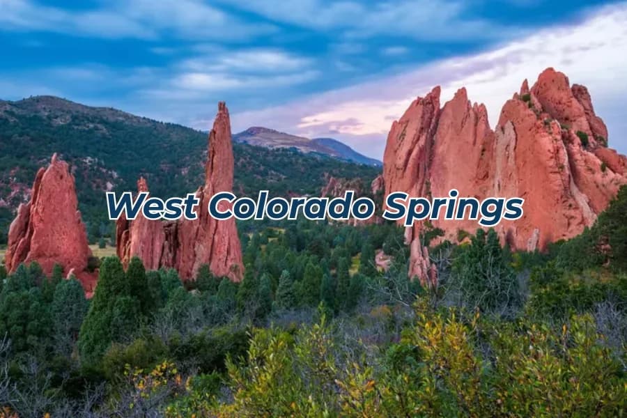 West Colorado Springs community and mountain views