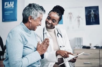 doctor speaking with patient